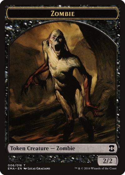 Zombie TEMA-6 Eternal Masters Tokens Magic card