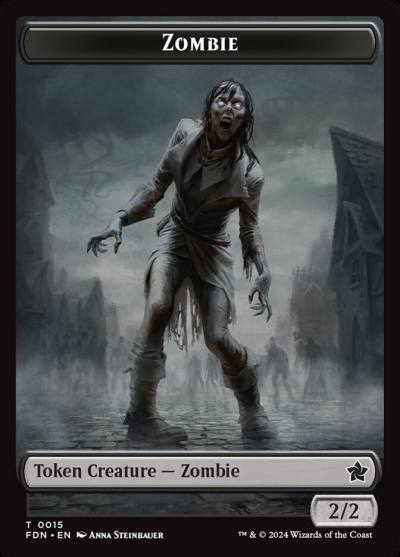 Zombie TFDN-15 Foundations Tokens Magic card