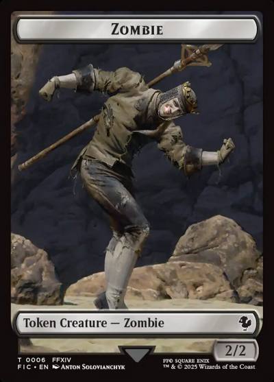 Zombie TFIC-6 Final Fantasy Commander Tokens Magic card