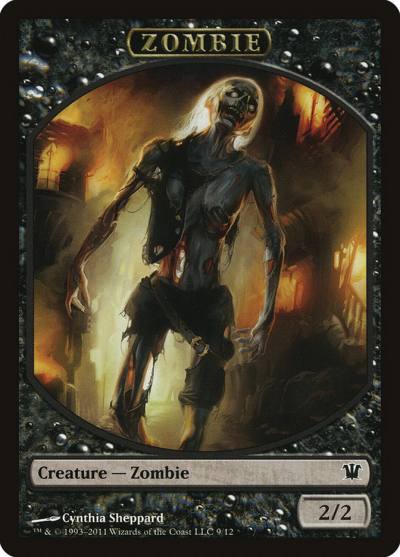 Zombie TISD-9 Innistrad Tokens Magic card