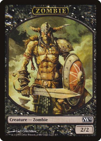 Zombie TM12-3 Magic 2012 Tokens Magic card