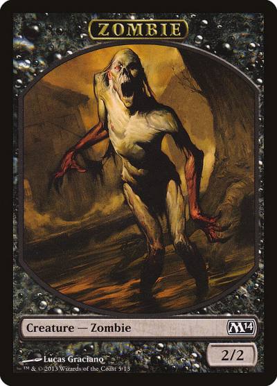 Zombie TM14-5 Magic 2014 Tokens Magic card