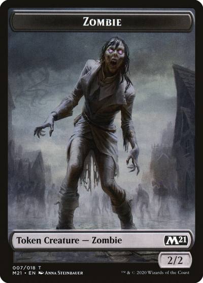 Zombie TM21-7 Core Set 2021 Tokens Magic card