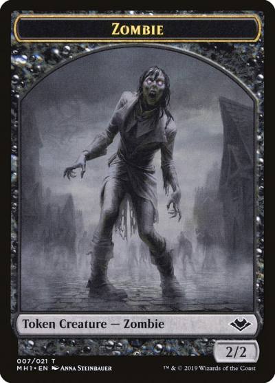 Zombie TMH1-7 Modern Horizons Tokens Magic card