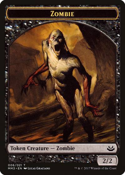 Zombie TMM3-6 Modern Masters 2017 Tokens Magic card