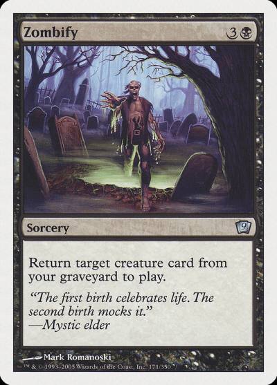Zombify 9ED-171 Ninth Edition Magic card