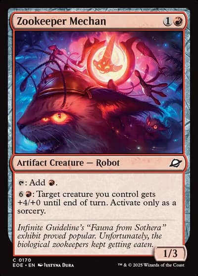 Zookeeper Mechan 170 Edge of Eternities Magic card