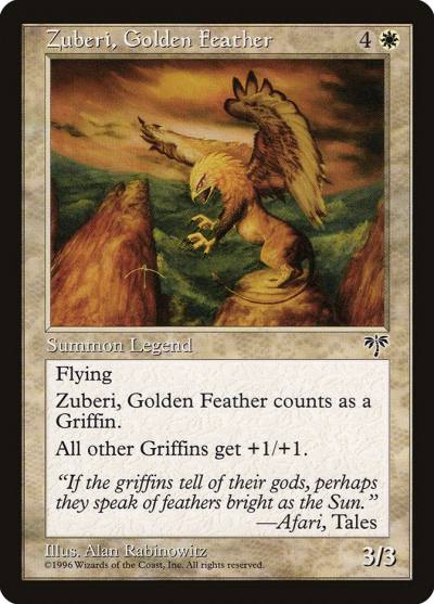 Zuberi, Golden Feather MIR-51 Mirage Magic card