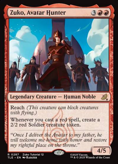 Zuko, Avatar Hunter TLE-287 Avatar: The Last Airbender Eternal Magic card