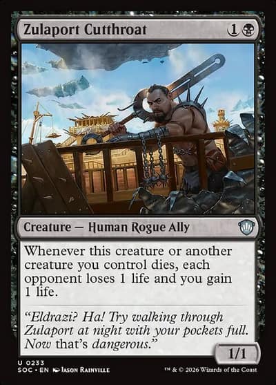 Zulaport Cutthroat 233 Secrets of Strixhaven Commander Magic card