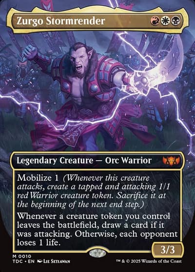 Zurgo Stormrender 10 Tarkir: Dragonstorm Commander Magic card