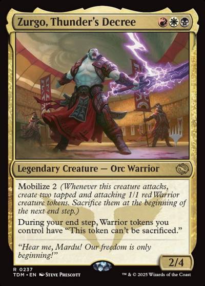 Zurgo, Thunder's Decree