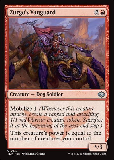 Zurgo's Vanguard TDM-133 Tarkir: Dragonstorm Magic card
