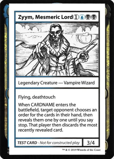 Zyym, Mesmeric Lord CMB2-104 Mystery Booster Playtest Cards 2021 Magic card